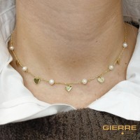RGCL209 Girocollo perline cuori